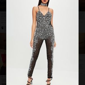 Carli Byble x Missguided Jumpsuit CHOKER INCLUDED
